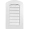 Ekena Millwork Arch Top Surface Mount PVC Gable Vent: Functional, w/ 3-1/2"W x 1"P Standard Frame, 16"W x 26"H GVPAR16X2601SF - alternate 1